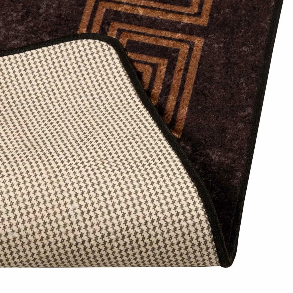 Runner Tappeto MARSA Nero 50 x 200 cm Poliestere e PVC 42023280