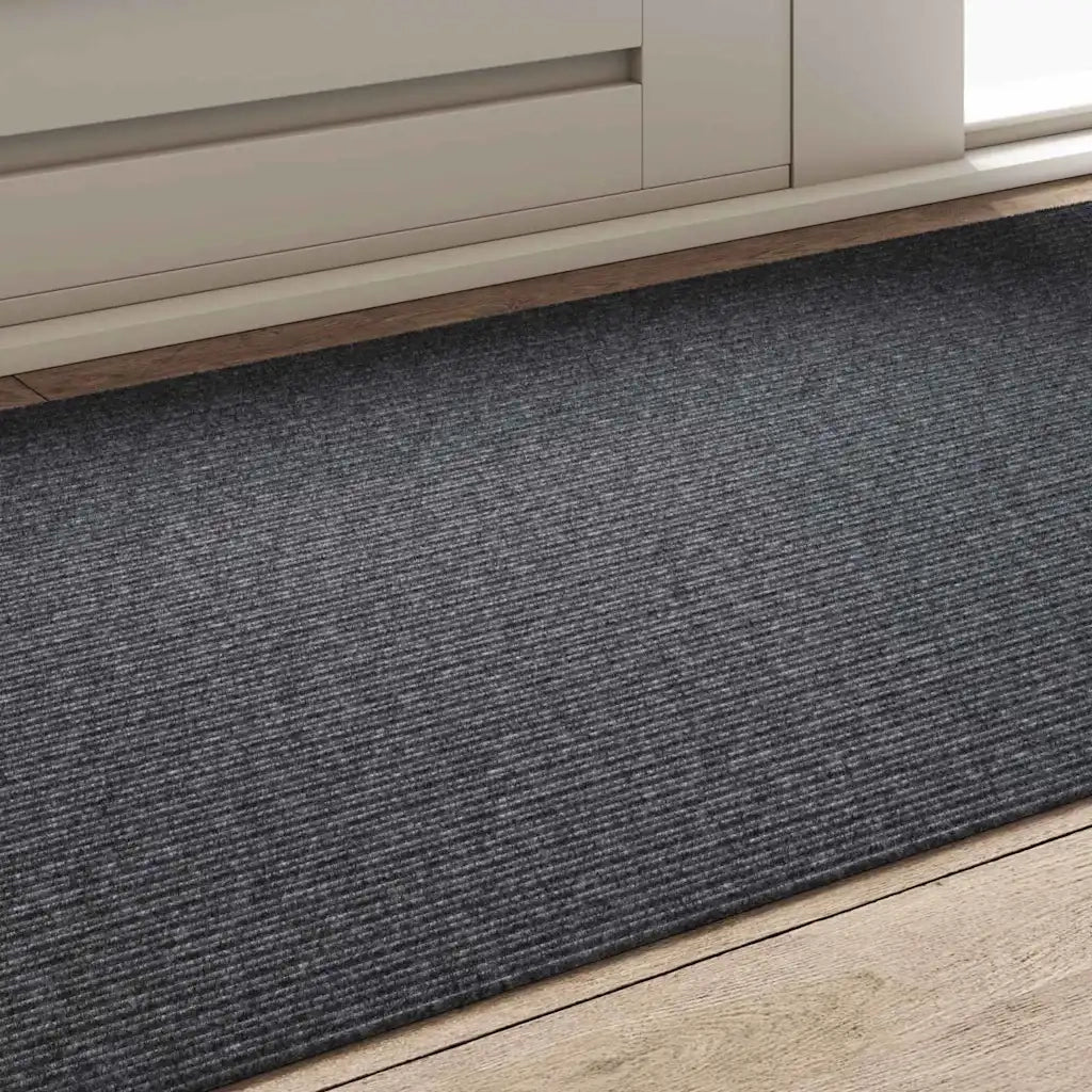 Runner in Moquette Grigio 80 x 150 cm Tessuto 42011415
