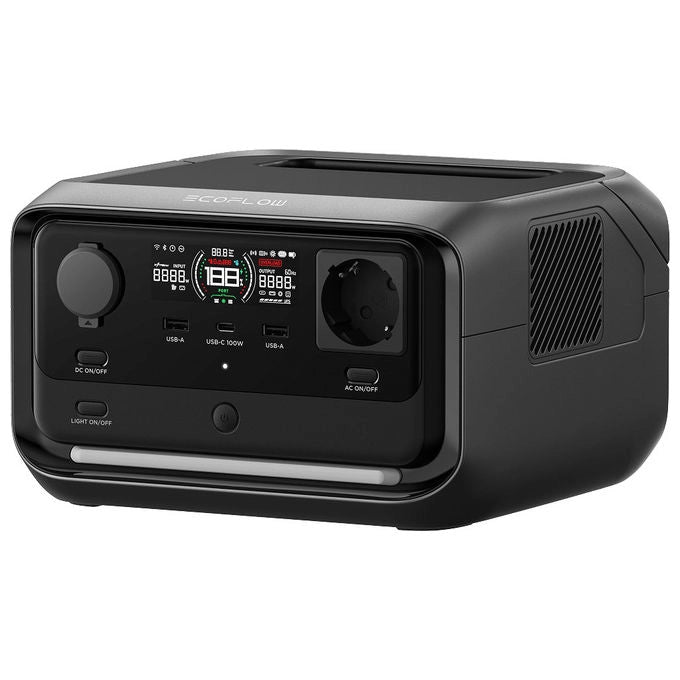 Ecoflow River 3 Plus Stazione di Alimentazione Portatile 286Wh LiFePO4 600W