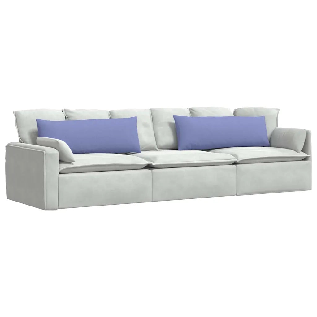 Cuscini da Divano 2 pcs Blu jeans 120 x 40 cm Tessuto 42013796