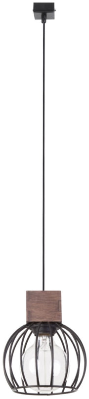 Lampada sospesa loft nera Milan E27 Sigma Lighting