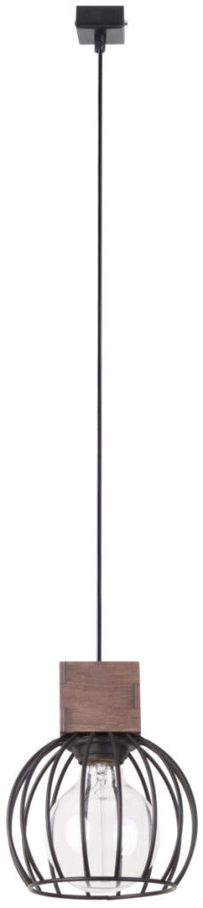 Lampada sospesa loft nera Milan E27 Sigma Lighting