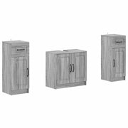 Set di Armadi da Bagno da 2 Pezzi UTRECHT Sonoma grigio 3418059