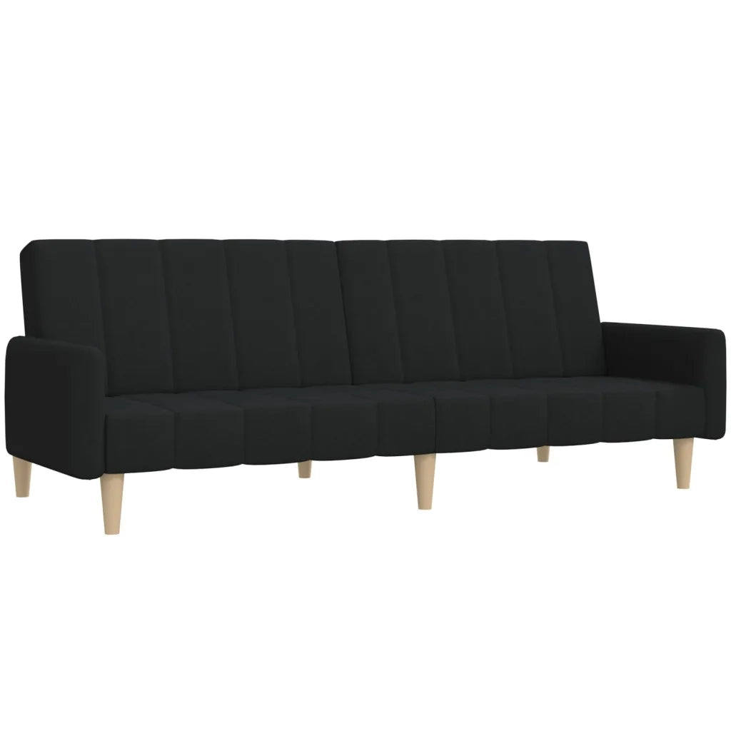 Divano Letto a 2 Posti-Sofa Letto 2 Posti-Daybed Nero in Tessuto 154643