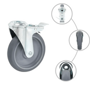 Ruote Girevoli con Foro per Bullone 16 pz 125 mm CFW6965918