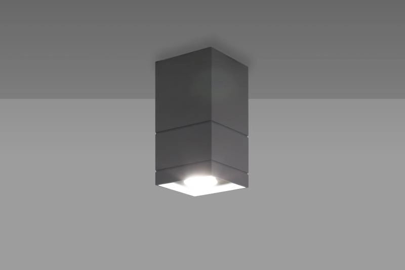 Spot da soffitto Lampex Neron bianco metallo GU10 10x20cm