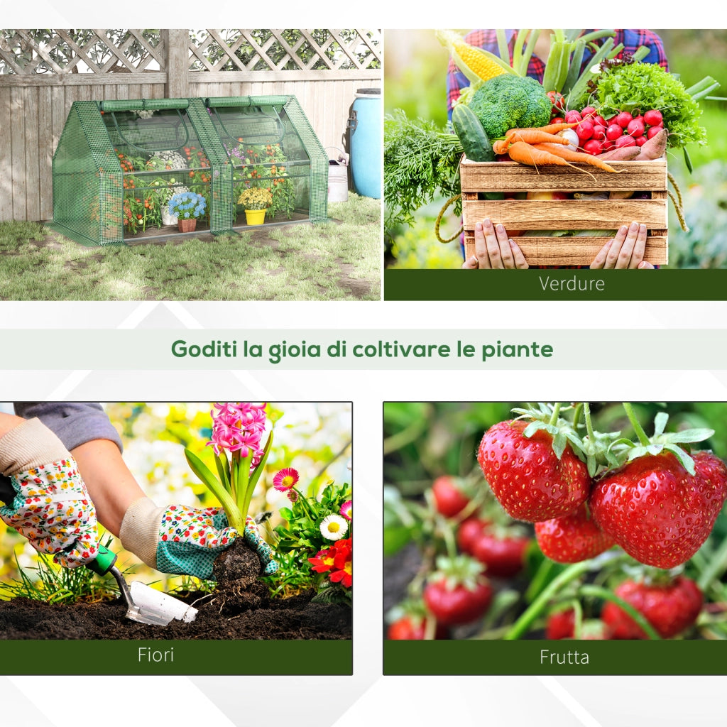 Serra per Giardino ¨C Minimal ¨C Verde Acciaio 180x90x90cm