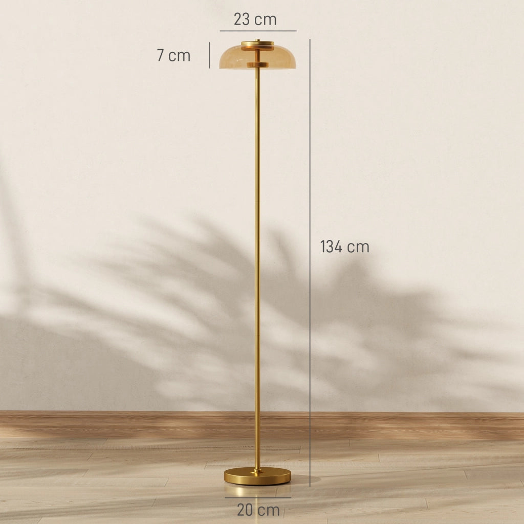 Lampada da terra ¨C Minimal ¨C 25x25x134 cm, ottone