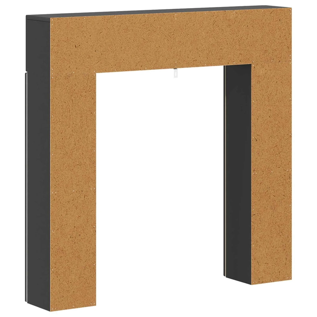 Cornice per camino Nero 102 x 18 x 100,5 cm 8006607