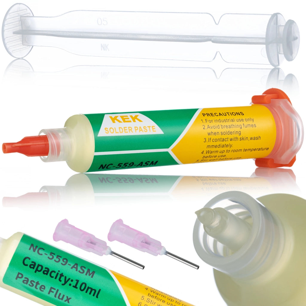 Set Topnik Flux NC-559-ASM + Pasta Saldante XG-Z40 35g – Alta Qualità per Saldatura | Applicazione Precisa