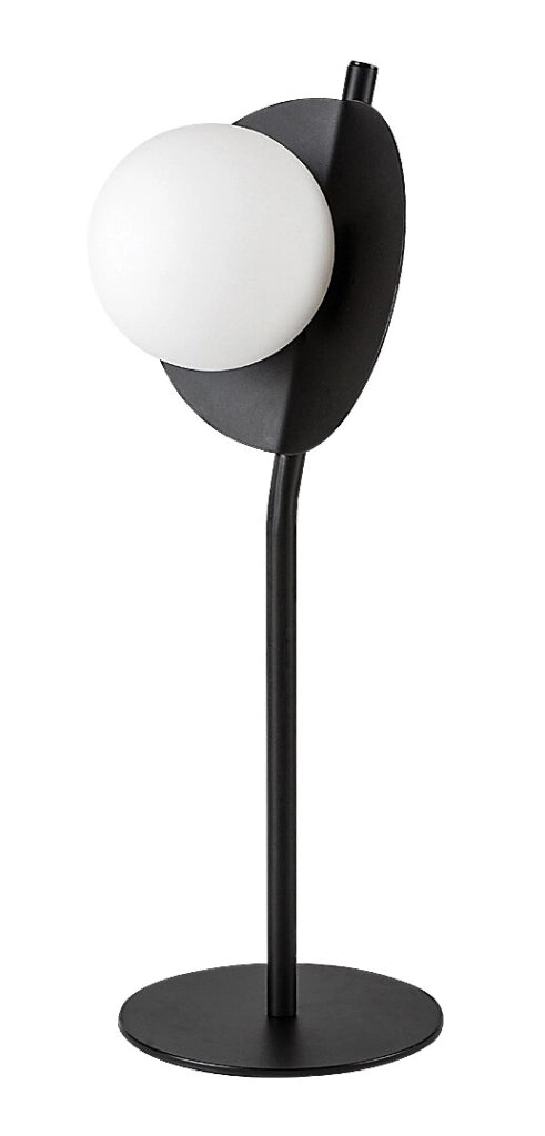 Lampada da tavolo Jules nera sfera vetro G9 Rabalux