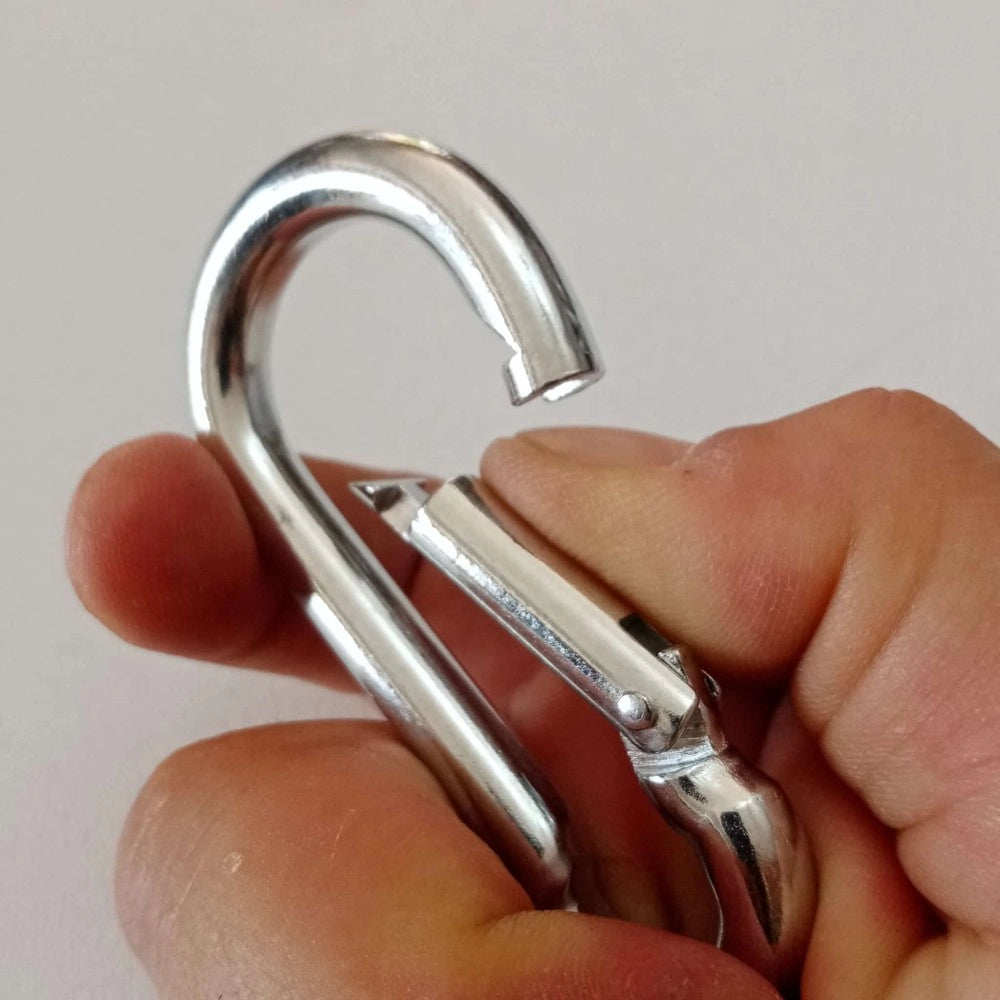 Robur 50mm - 2pz moschettone pompiere a molla zincato