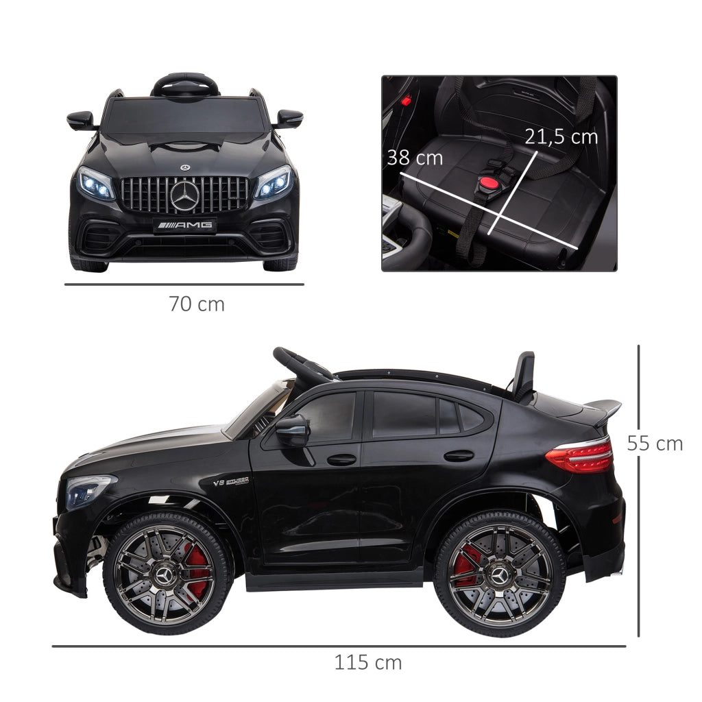 Auto Elettrica per Bambini 12V con Telecomando ¨C Zephmum ¨C Nero