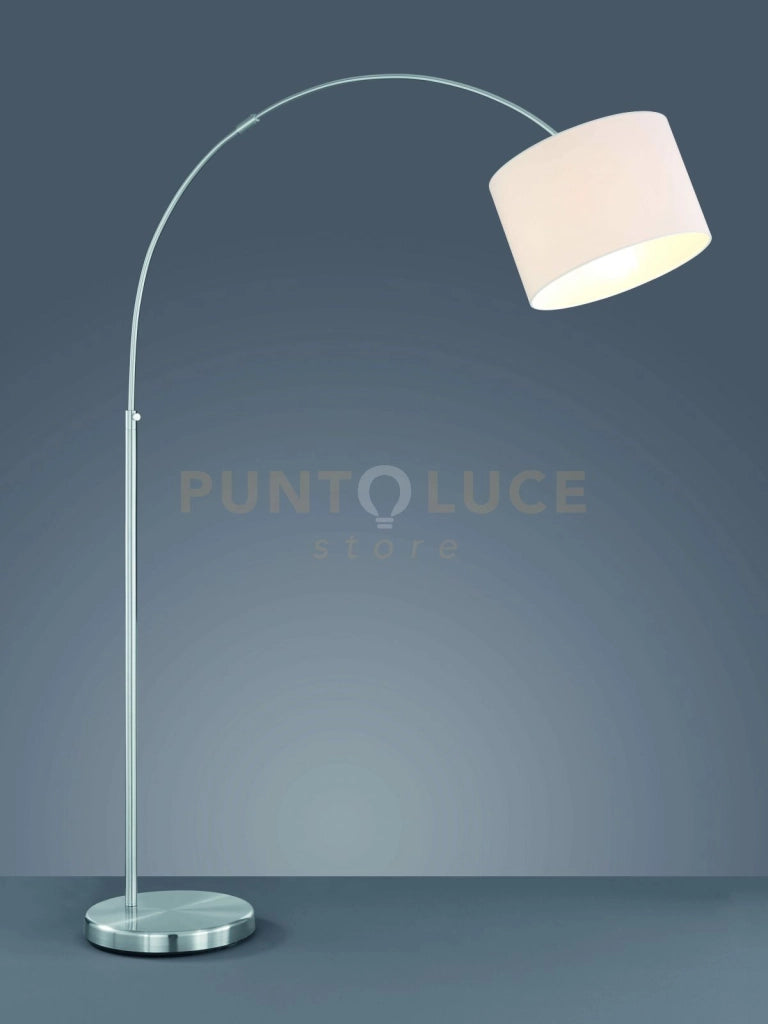 HOTEL LAMPADA DA TERRA ARCO PARALUME BIANCO H 215CM 1 LUCE ATTACCO E27