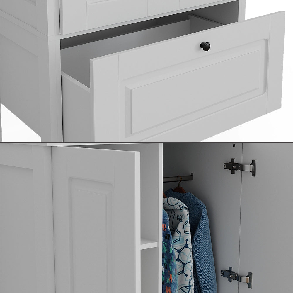 Vitalispa Guardaroba per bambini Bianco 83.3 x 187 cm