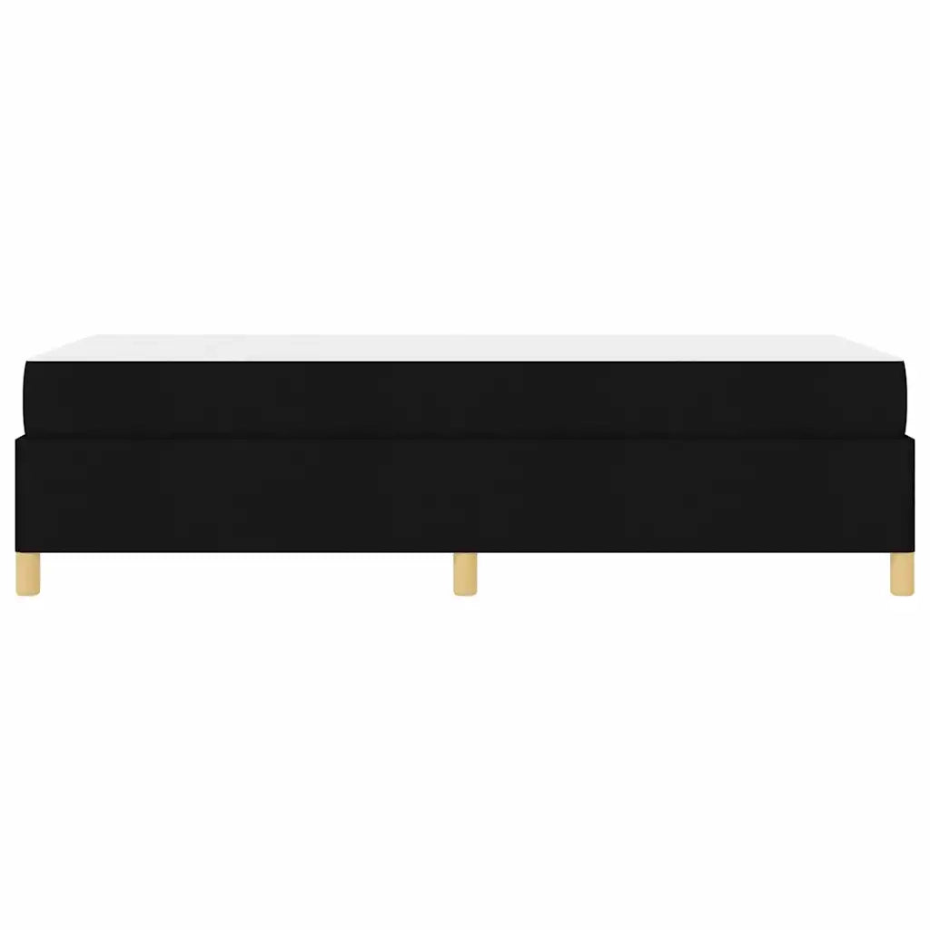 Letto singolo | Letto per adulti | Struttura del letto con materasso Nero 100 x 200 cm Tessuto