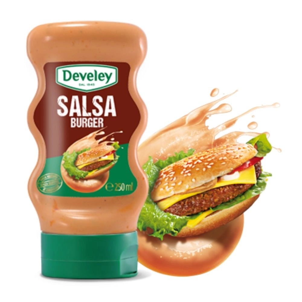 Develey salsa burger condimento confezione squeeze da 250 ml