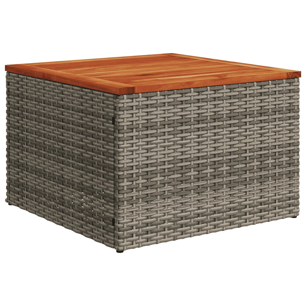 Set Divani da Giardino 7 pz con Cuscini Grigio in Polyrattan 3223652