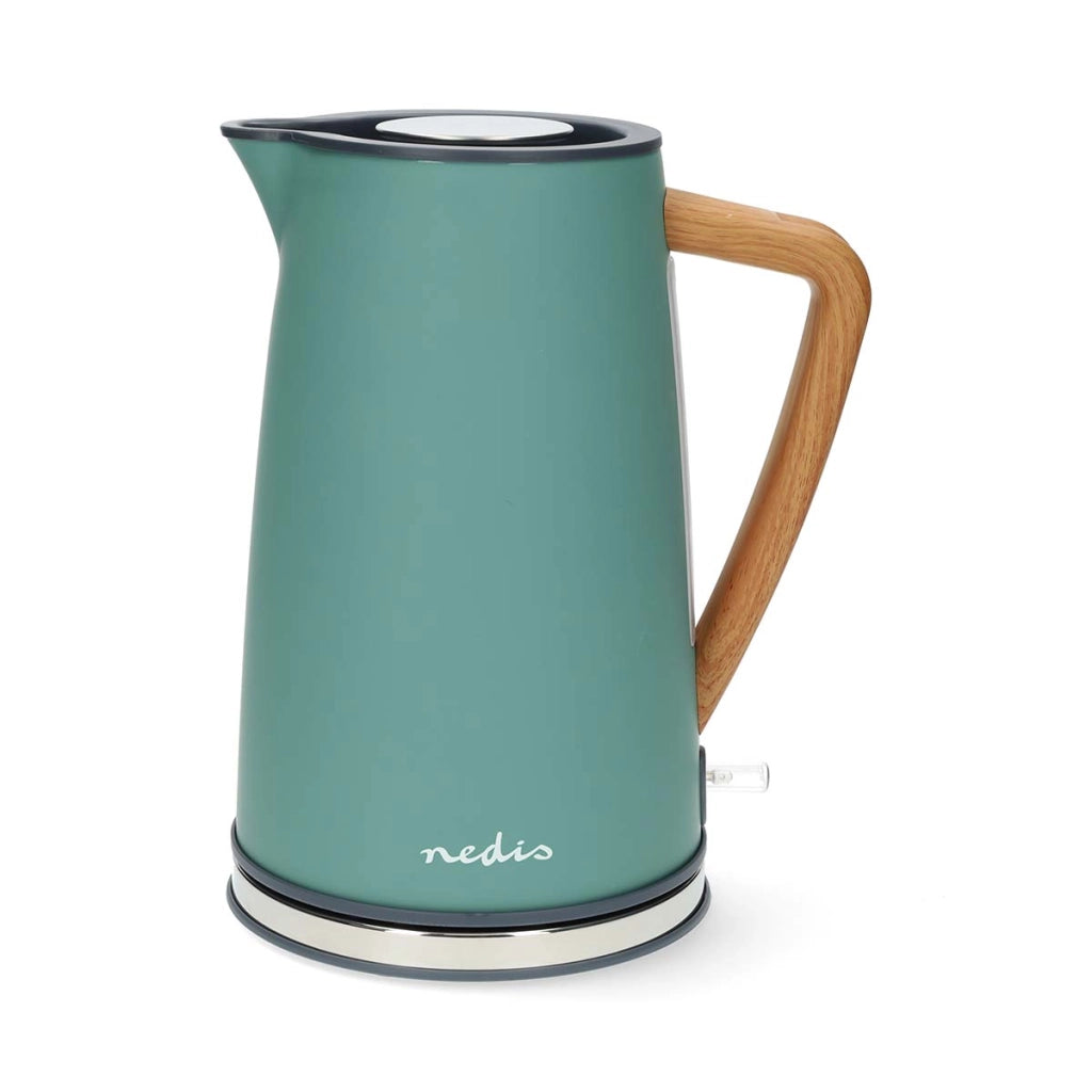 Bollitore elettrico Soft Touch 2200W da 1,7 l con regolatore Strix Verde acqua Nedis