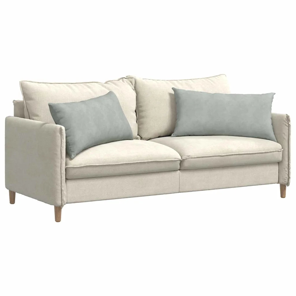 Cuscini da Divano 2 pz-Set di 2 Cuscini per Sofa Grigio chiaro 80 x 40 cm 332697