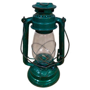 Lanterna artigianale in metallo blu 18x18x32