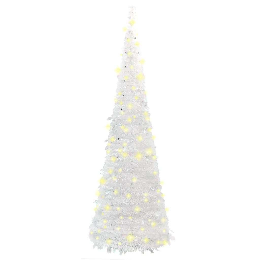 Albero di Natale Artificiale Pop-up con 150 LED Bianco 180 cm 357754