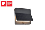 Applique solare LED PIR ALETA Lutec grigio scuro