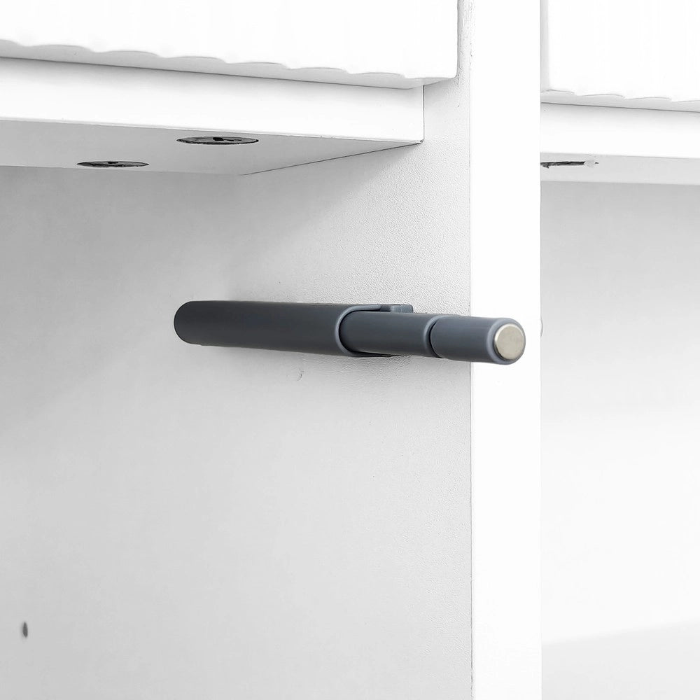 Sideboard Scarpiera con Cassetti e Ripiani Regolabili ¨C MINIMAL ¨C Bianco/Oro