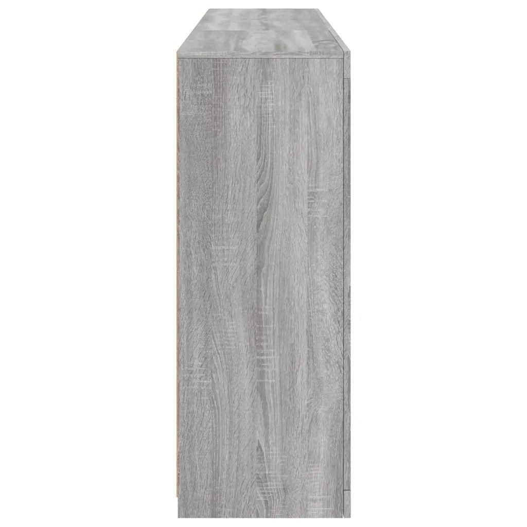 Credenza con Luci LED Grigio Sonoma 162x37x100 cm 3209175