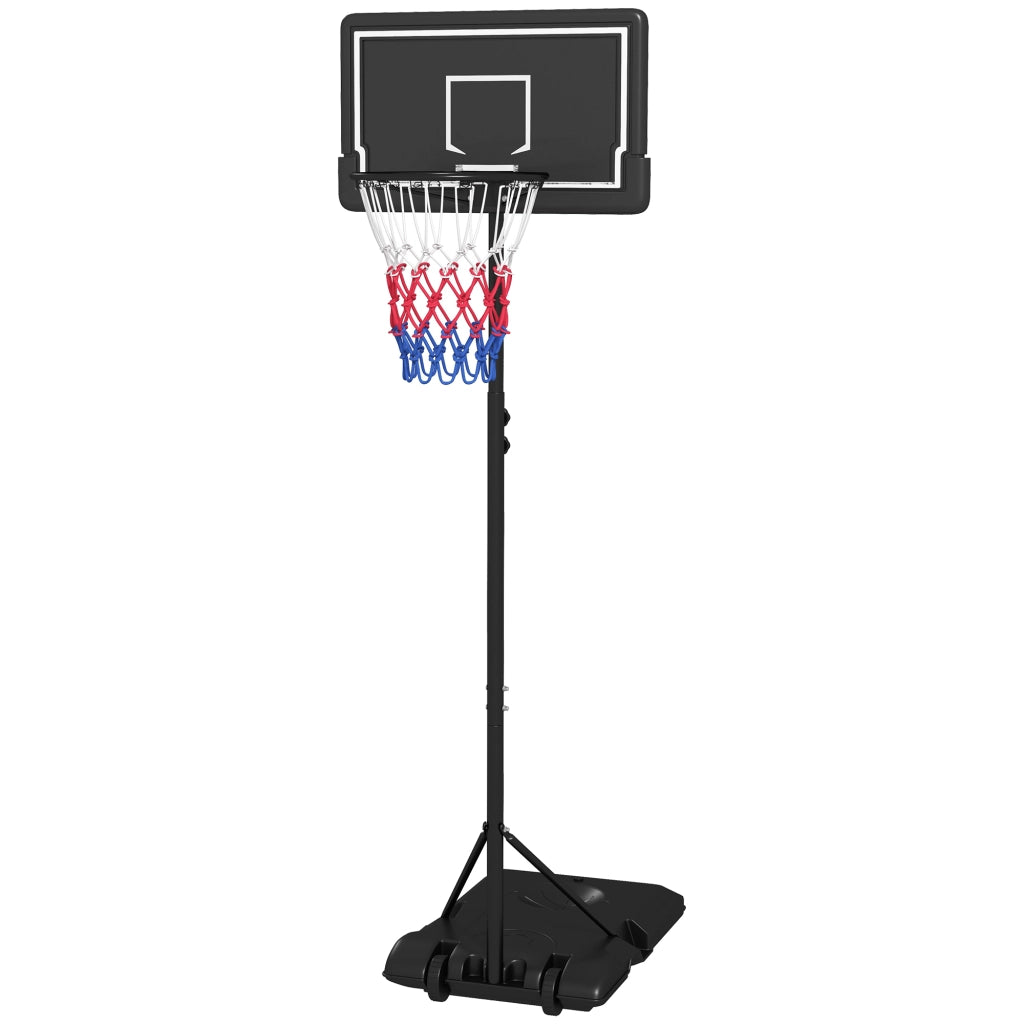 Canestro da Basket Regolabile Esterno con Ruote ¨C Minimal ¨C Nero