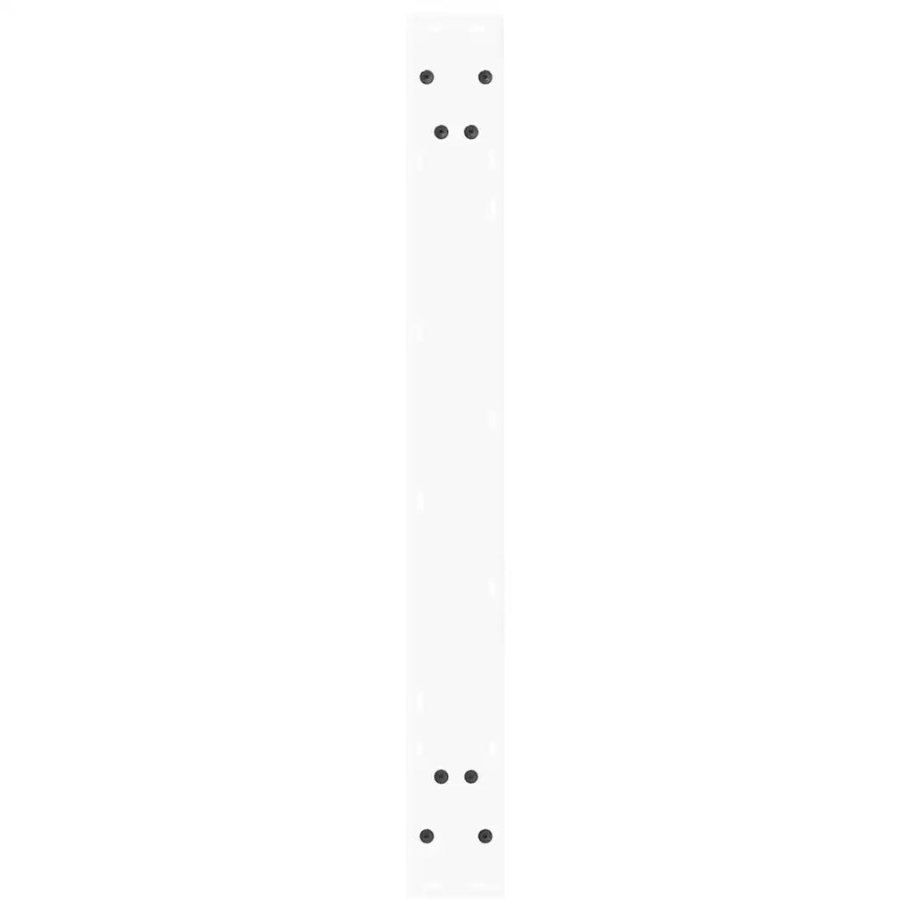 Gambe per tavolo da pranzo a forma di V 2 pz bianche 80x(72-73,3) cm in acciaio 4012573
