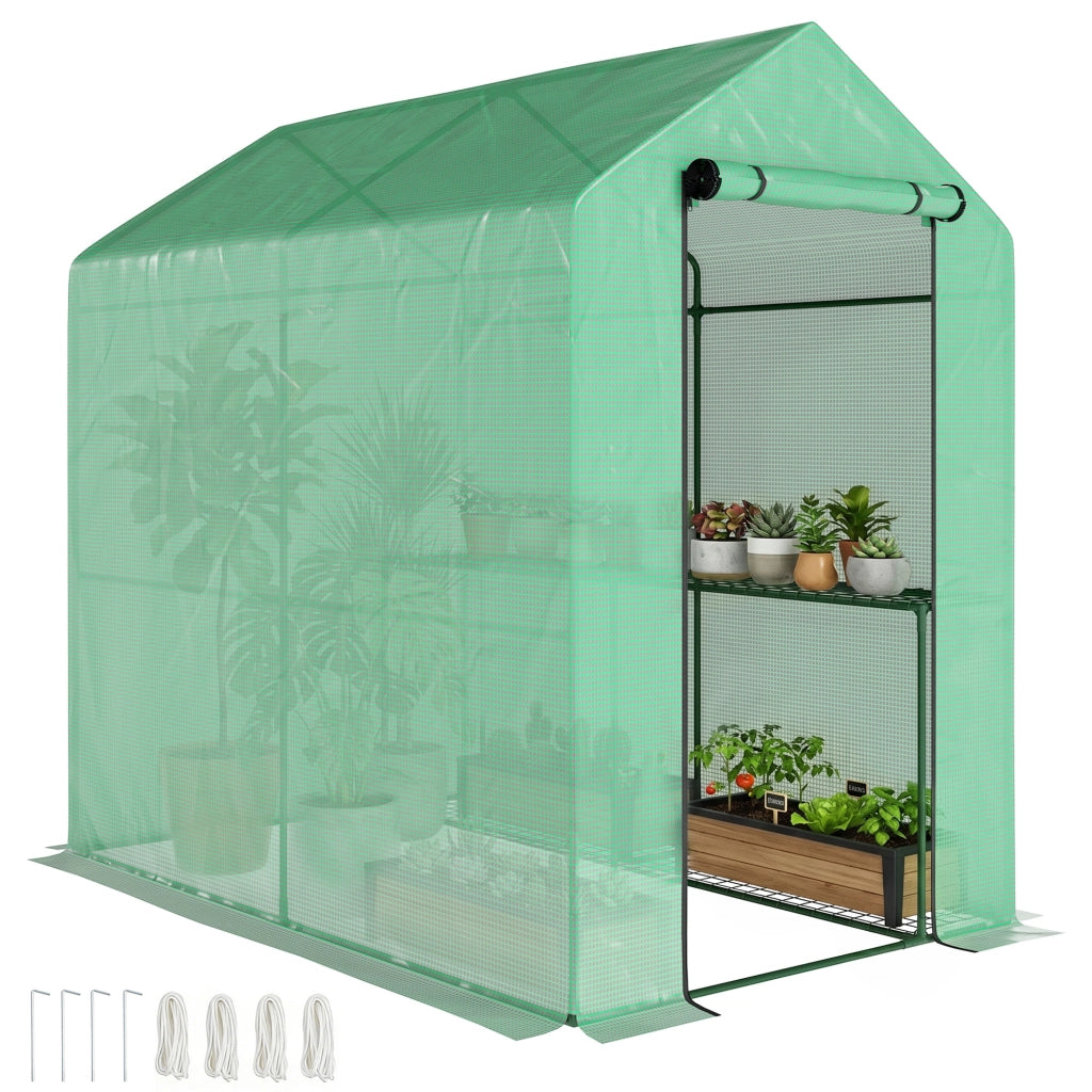 Serra da giardino 2 livelli ¨C Minimal ¨C 186x120x190cm verde