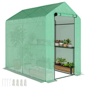 Serra da giardino 2 livelli ¨C Minimal ¨C 186x120x190cm verde