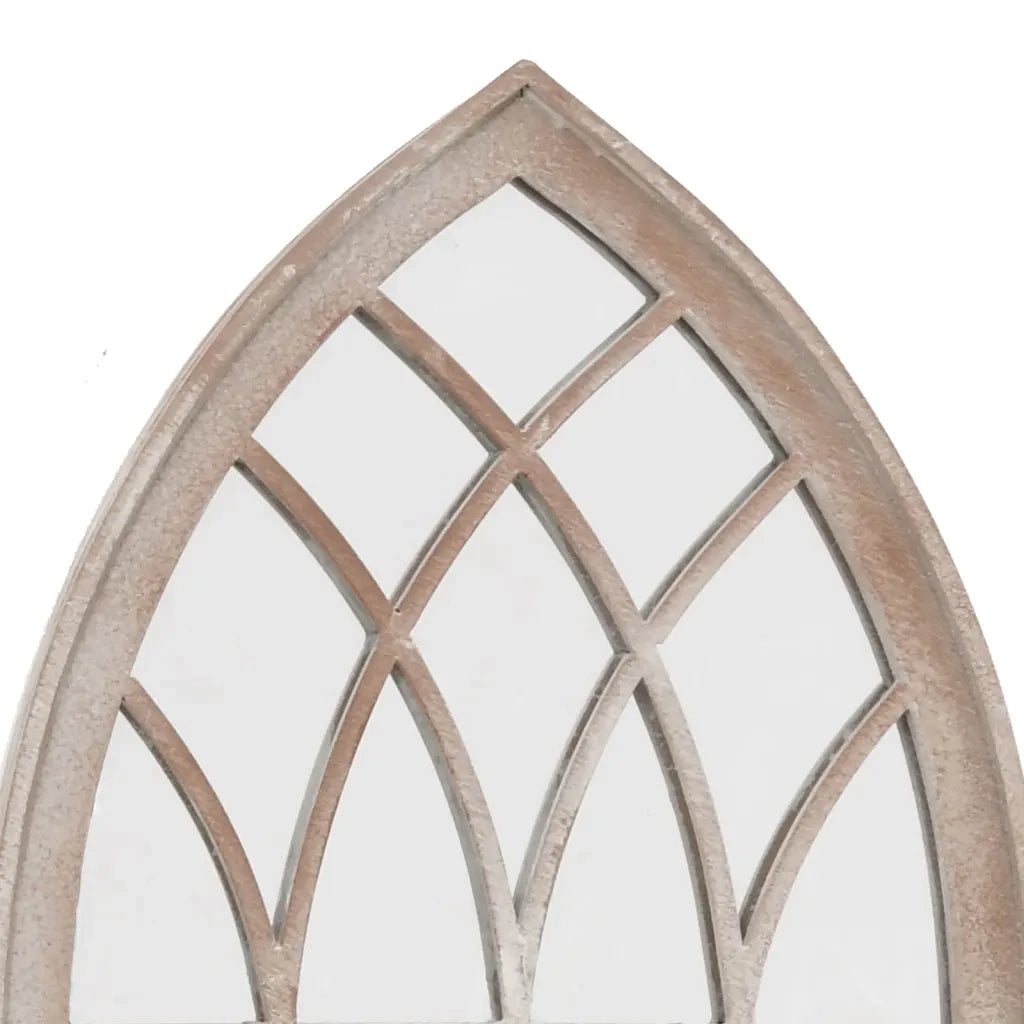 Specchio da Giardino Sabbia 70x30 cm in Ferro per Uso Esterno 318363