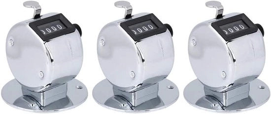 Contatore manuale 4 cifre - Contatore clicker - Contatore metallico - Contatore portatile - Contatore preciso - Contatore