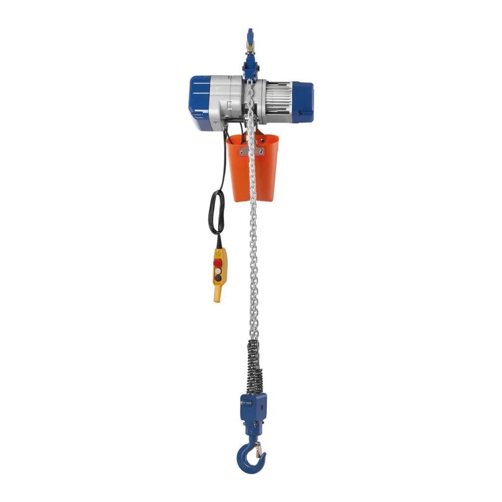 Paranco/argano elettrico a catena per sollevamento e movimentazione 2000 kg 3 m 1100 watt 14_0002621