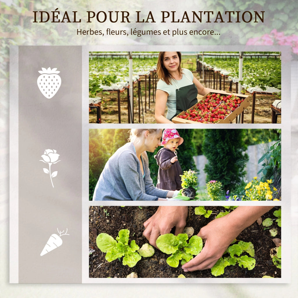 Jardiniere Modulare per Orto e Fiori ¨C Zephmum ¨C Acciaio Verde 5 Pezzi