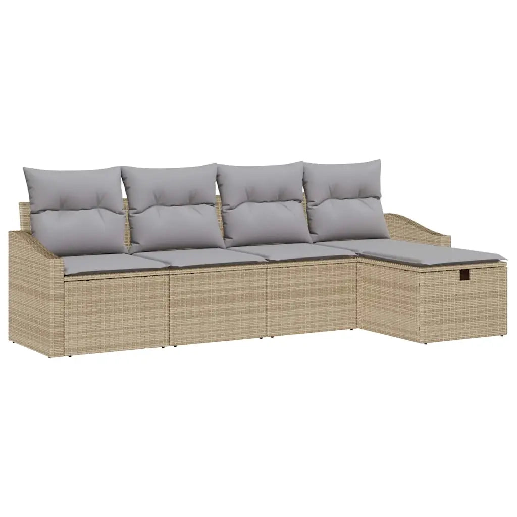 Set di divani con cuscino 6 pcs polyrattan