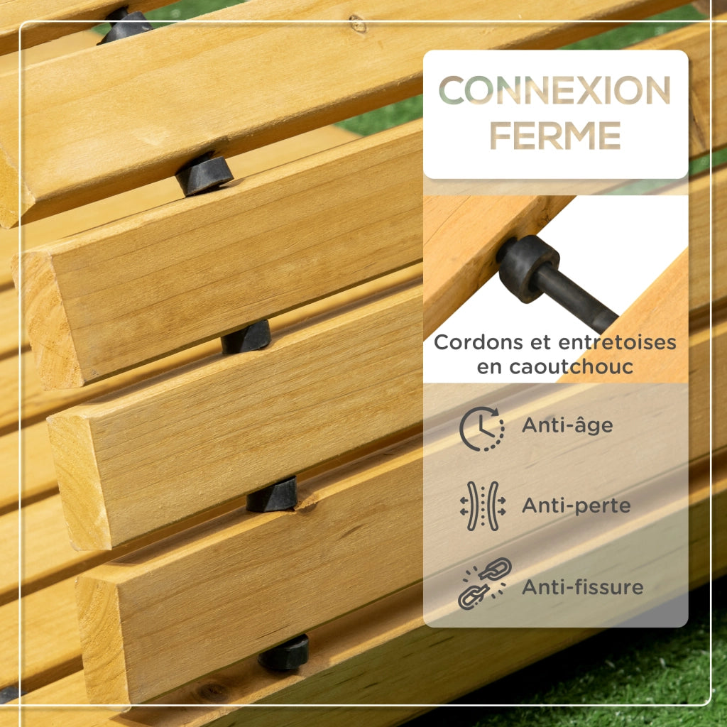 Percorso da giardino ¨C Minimal ¨C Legno pino 185x60 cm