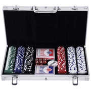 Set da Poker con 300 Fichas ¨C Minimal ¨C Aluminio