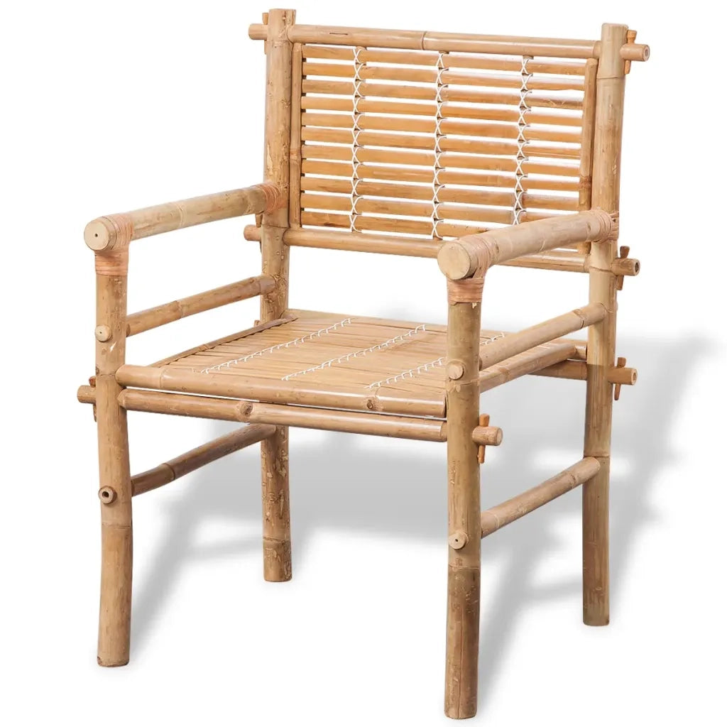 Set da Bistrot 3 pz | Set Salotto da Giardino con Cuscini in Bamb¨´