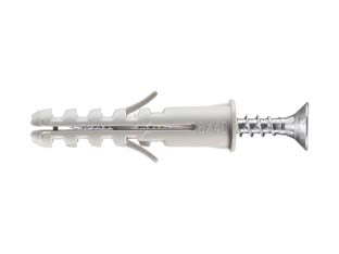 TASSELLO IN NYLON CON VITE TSP PZ BORDATO PA 6 ESB/VA- - ø mm.5x25 - 100 pezzi ELEMATIC