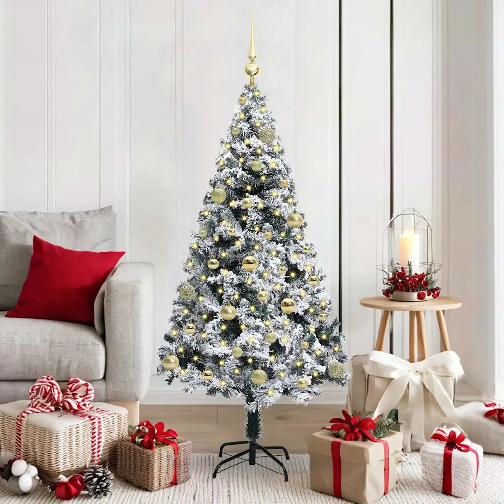 Albero di Natale artificiale con 150 LED Bianco 150 cm 3396953