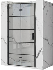 Porta Doccia Rea Molier Black 80 + Profilo