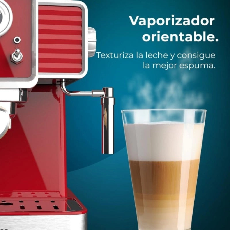 CECOTEC 01727 - Power Espresso 20 Tradizionale Light Red