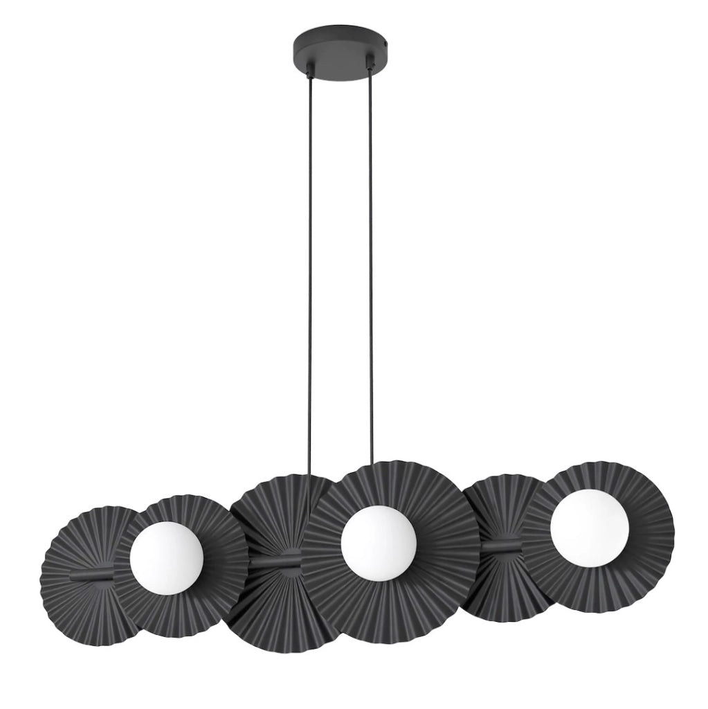 Lampada a sospensione UMBRA nera 6xG9 Emibig