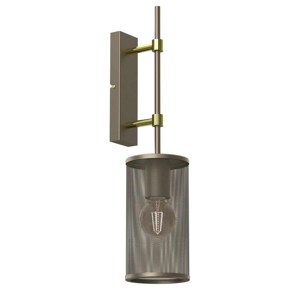 Applique loft oro titanio Wall 1 luce E27 15W Luminex