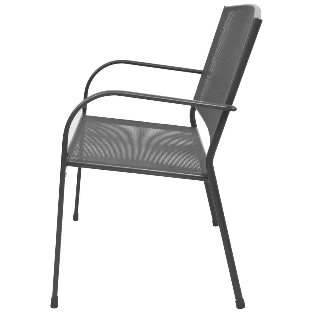 Panchina da Giardino | Panca da Giardino 108 cm Acciaio e Rete Antracite