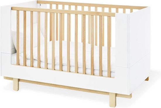 Culla a Led per Culla a Soggiorno 'Boks' - Culla per Bambini - Wieg Convertibile - Altezza Regolabile - 144cm x 78cm x 90cm