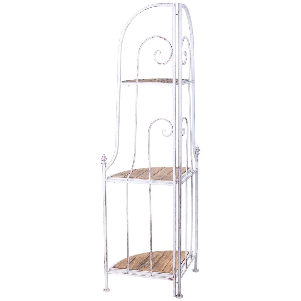 Mensola espositiva grigio 37x37x131
